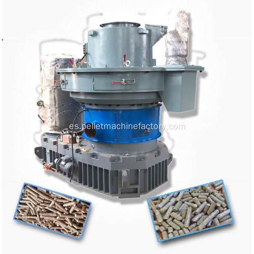 1-1.5t/h 90kW Máquina de pellet de biomasa de cola de arroz de arroz